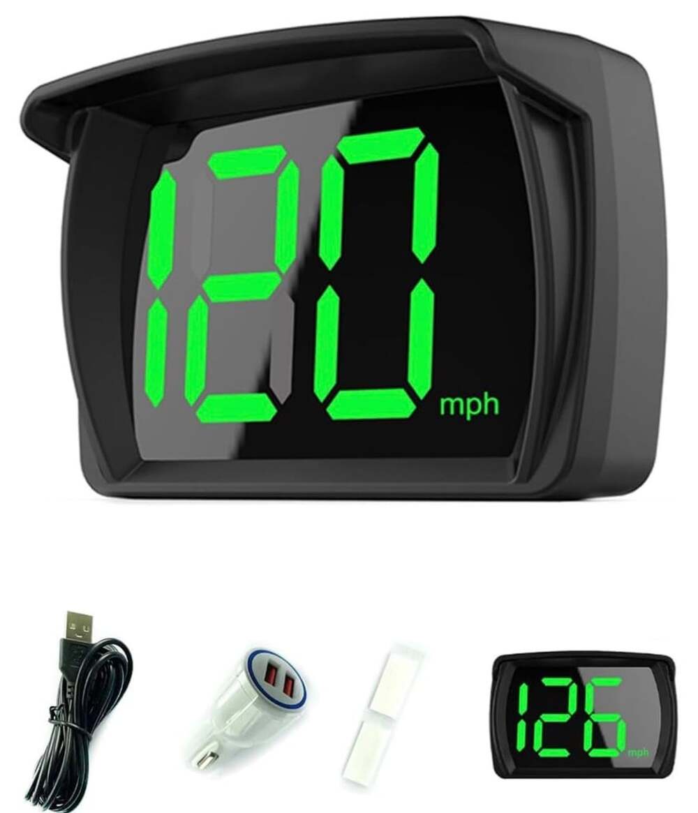 GPS Digital Speedometer Car Truck Motorcycle Head Up Display Odometer HUD MPH